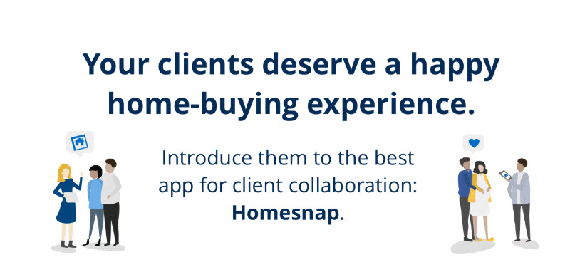 Message to Real Estate agents from Homesnap