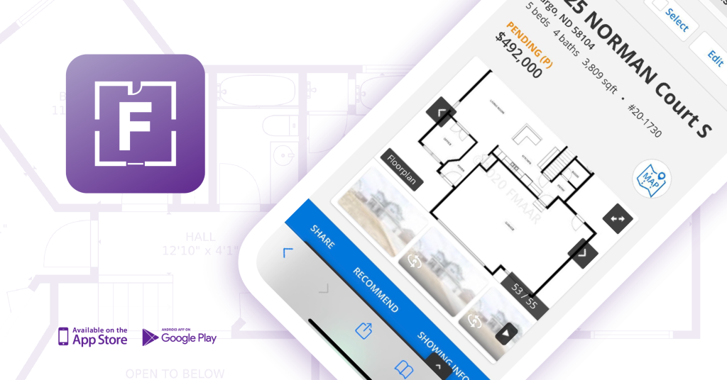 Cell Phone with Floor Plan and FloPlan Logo