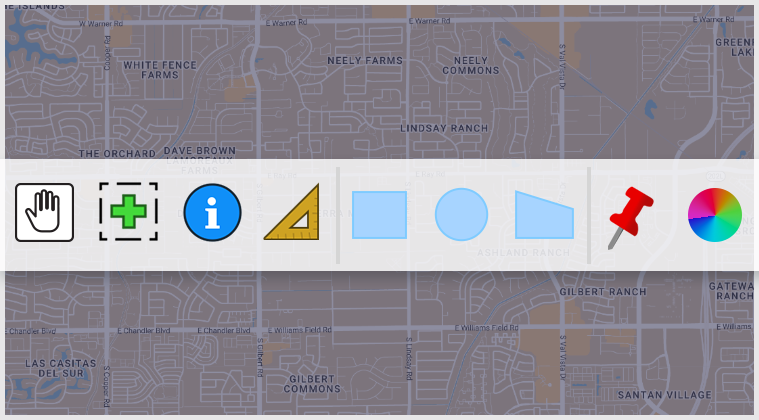 Image of the nine Flexmls map features.